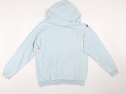 Reebok Men's Blue Pullover Hoodie M Logo Sportswear