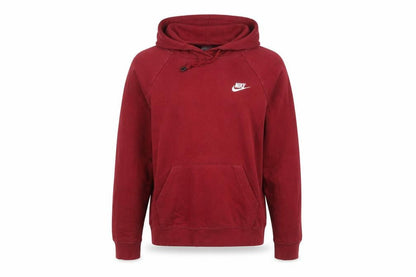 Nike Men's Red Pullover Hoodie Small Regular Fit Cotton Blend