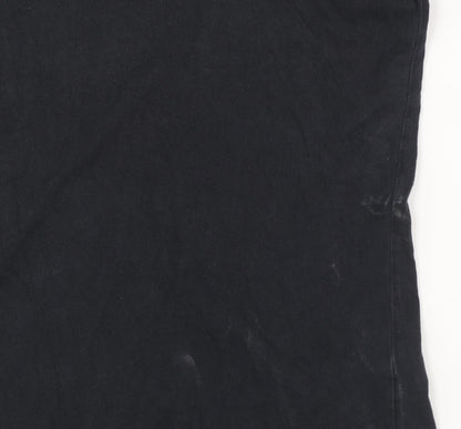Hilfiger Denim Men's Black Cotton Crew Neck T-Shirt Size L