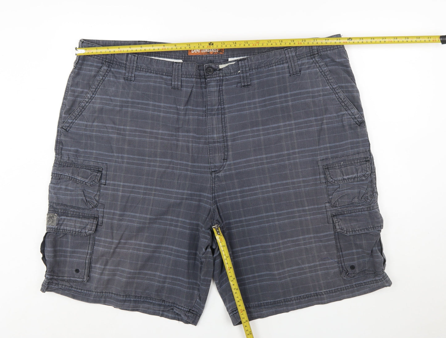 Lee Dungarees Men's Grey Cargo Shorts Size 50 Cotton Casual