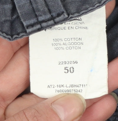 Lee Dungarees Men's Grey Cargo Shorts Size 50 Cotton Casual
