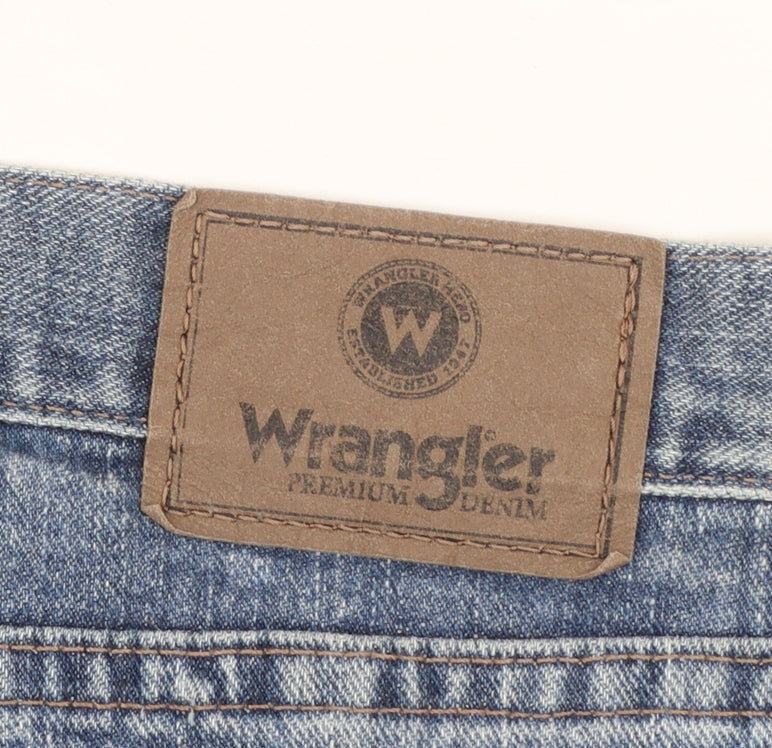 Wrangler Women Blue 40 Straight Leg Denim Jeans