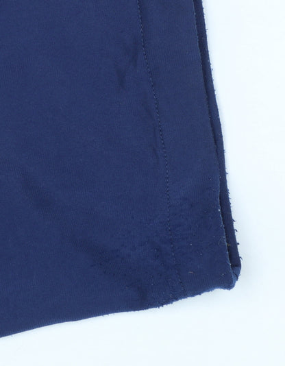 Adidas Men's Blue L Sweatpants Trousers with Ankle Zip