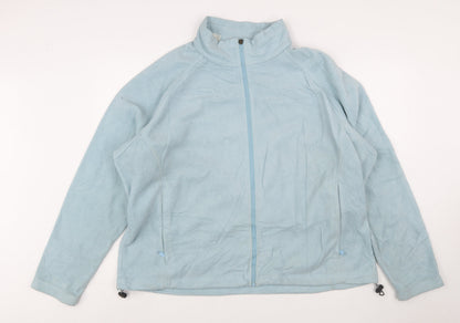 Columbia Women's Blue Fleece Full Zip Jacket 3XL Outdoor