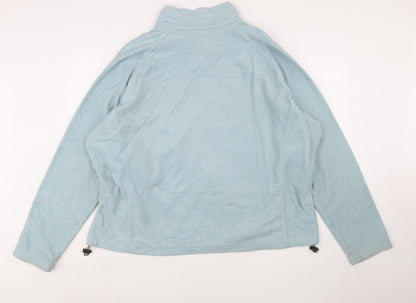 Columbia Women's Blue Fleece Full Zip Jacket 3XL Outdoor