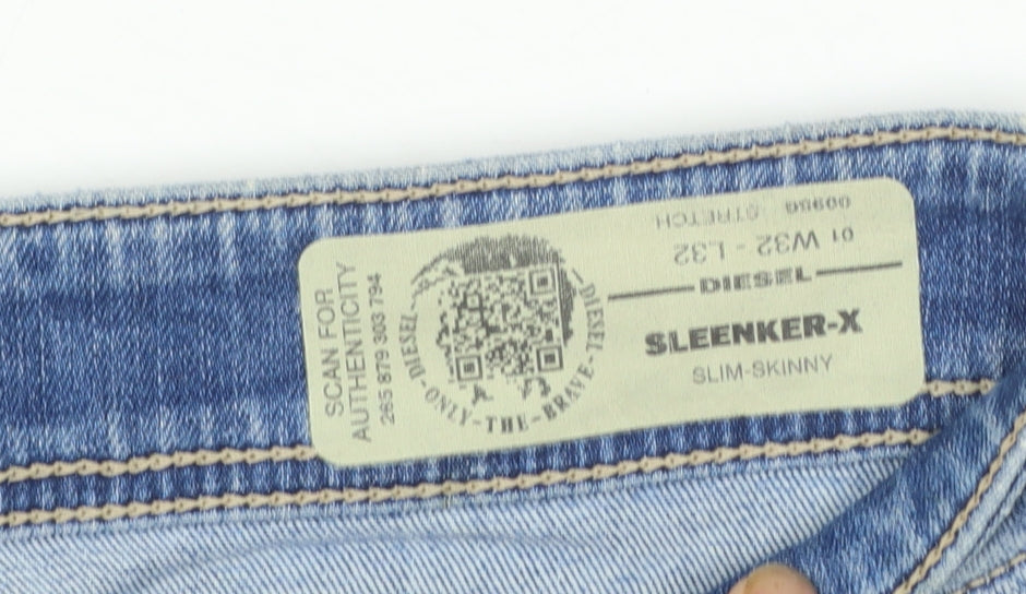 Diesel Men's Blue Sleenker-X Slim Skinny Jeans Size 32