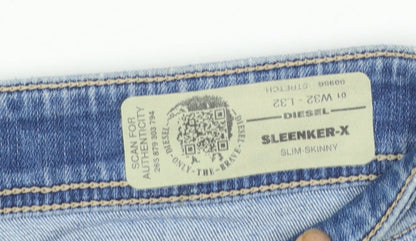 Diesel Men's Blue Sleenker-X Slim Skinny Jeans Size 32
