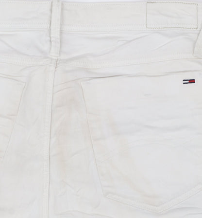 Tommy Hilfiger Men’s White Slim Fit Straight Jeans 28x32