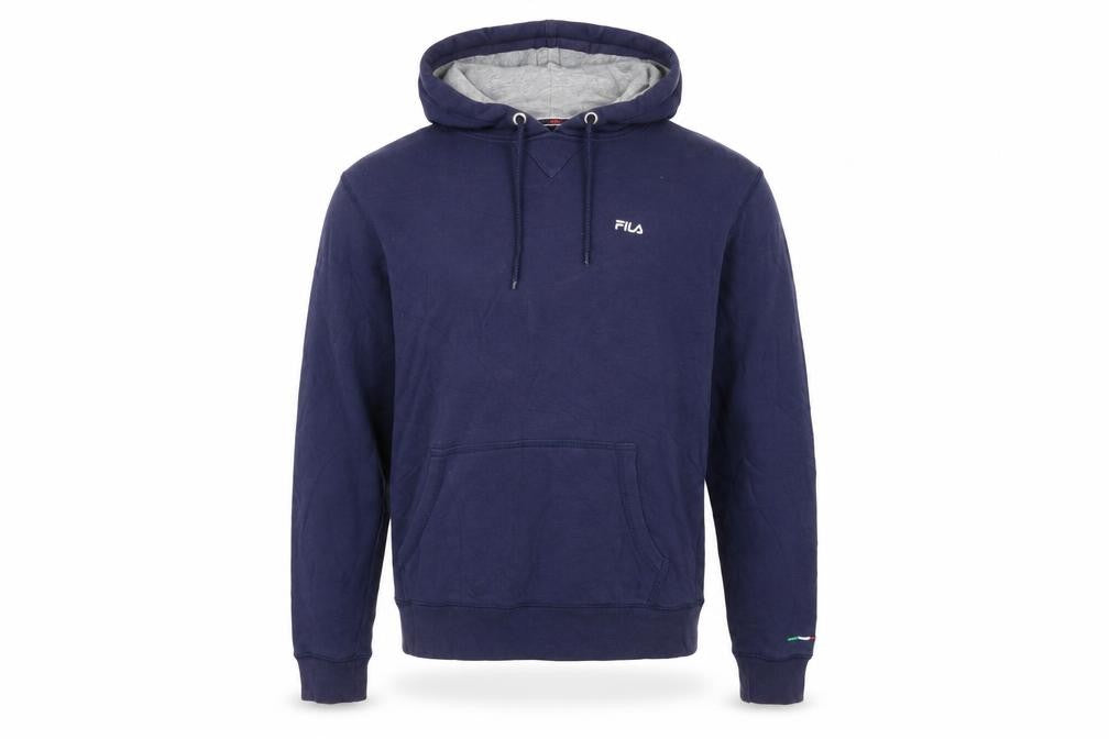 Fila Men’s Blue Pullover Hoodie Size S Long Sleeve Sportswear