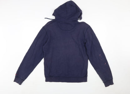 FILA Men’s Blue Pullover Hoodie Size S Long Sleeve Sportswear