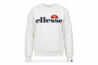 Ellesse Womens White Logo Crew Neck Sweatshirt UK 6