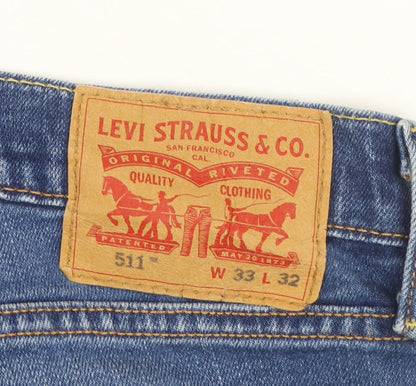 Levi's 511 Men's Blue Slim Fit Denim Jeans W33 L32