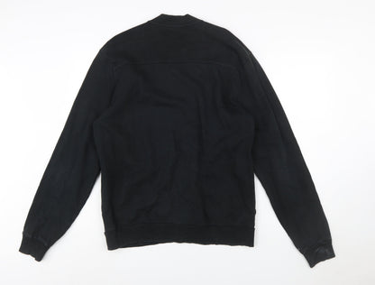 Hugo Boss Men’s Black XL Full Zip Sweatshirt Cotton Elastane