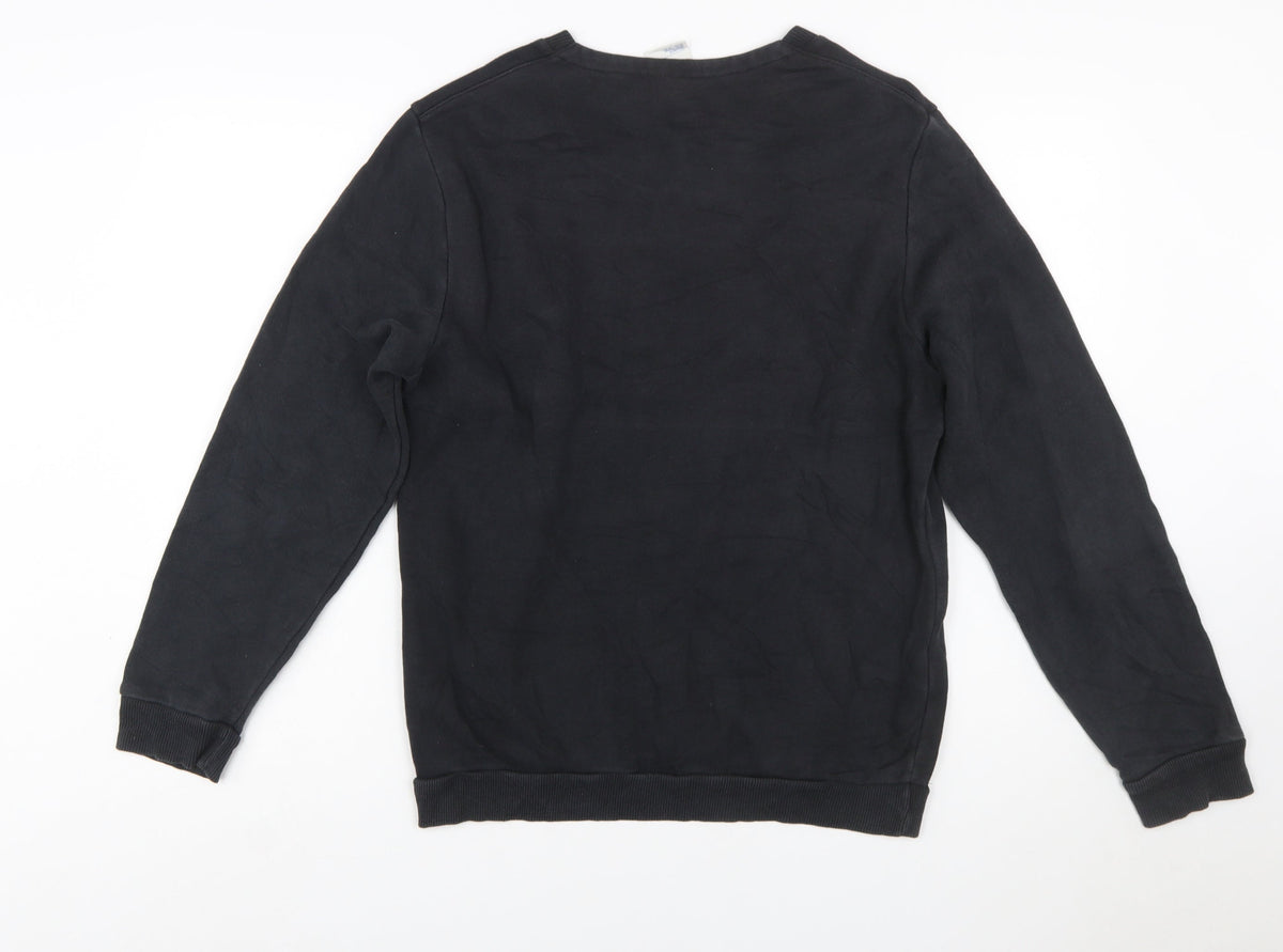 Reebok Men’s Black Small Classic Logo Crew Neck Sweatshirt