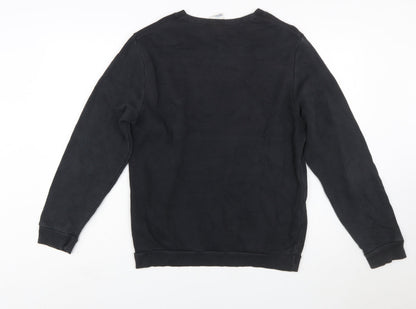 Reebok Men’s Black Small Classic Logo Crew Neck Sweatshirt