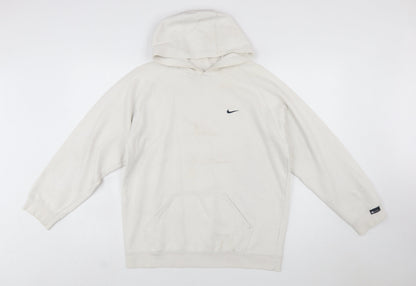 Nike Boys Ivory Pullover Hoodie XL Cotton Blend Casual Sportswear