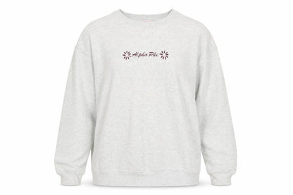 Fruit of the Loom Women's Grey Alpha Phi Pullover Sweatshirt Size L
