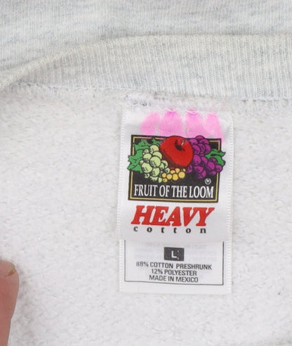 Fruit of the Loom Women's Grey Alpha Phi Pullover Sweatshirt Size L