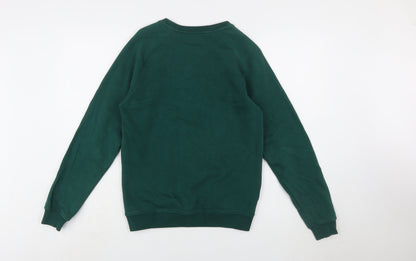 Mlabbas Womens Green Peace Graphic Pullover Sweatshirt XS