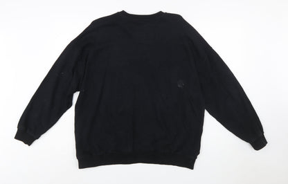 Pull & Bear Women Black The Lion King Sweatshirt Size 12 Cotton