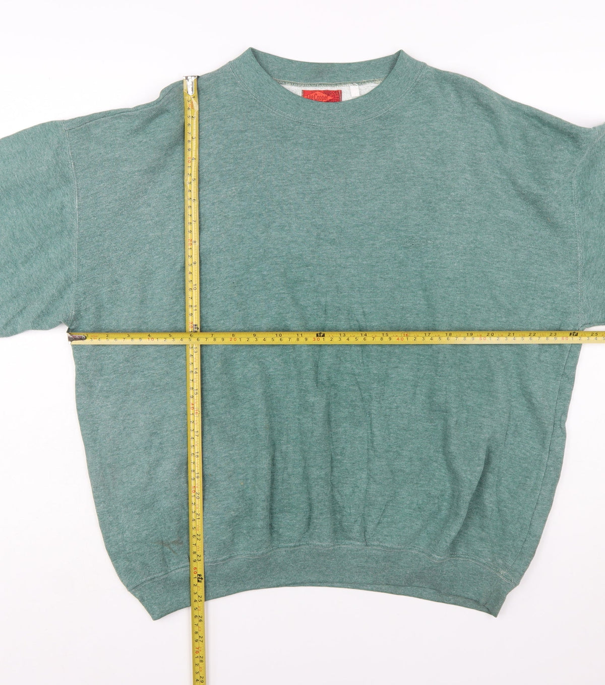 Lee Cooper Men's Green Crew Neck Pullover Sweatshirt L