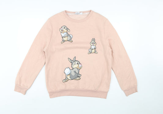 Primark Disney Womens Pink Thumper Sweatshirt Small UK 10/12