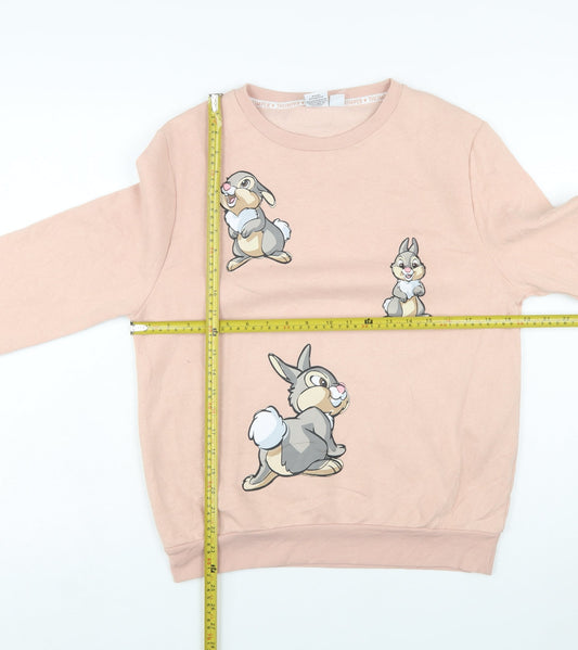 Primark Disney Womens Pink Thumper Sweatshirt Small UK 10/12