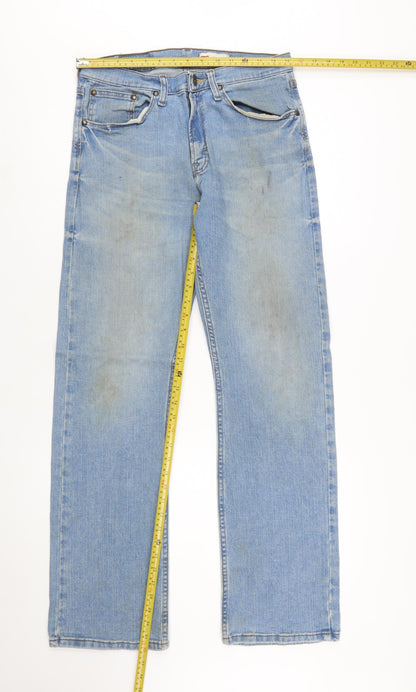 Wrangler Men's Blue Straight Leg Jeans 30x32 Classic Denim