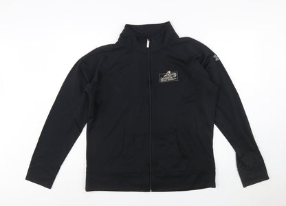 Under Armour Women Black XL Full Zip Sweatshirt Polyester All Seasons