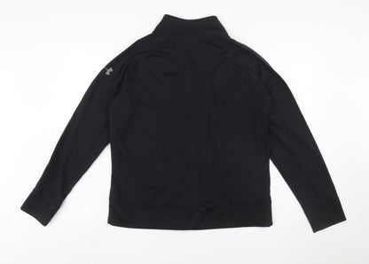Under Armour Women Black XL Full Zip Sweatshirt Polyester All Seasons