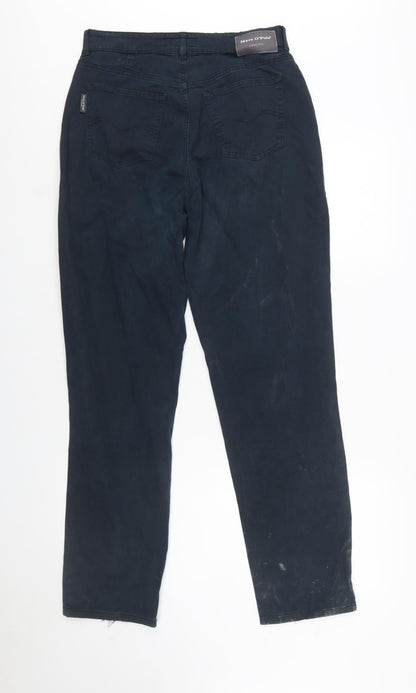 Marc O'Polo Women's Blue Chino Trousers Size 14 Straight Leg