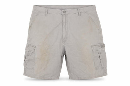 Wrangler Mens Grey Cargo Shorts 38 Regular Cotton Canvas Workwear