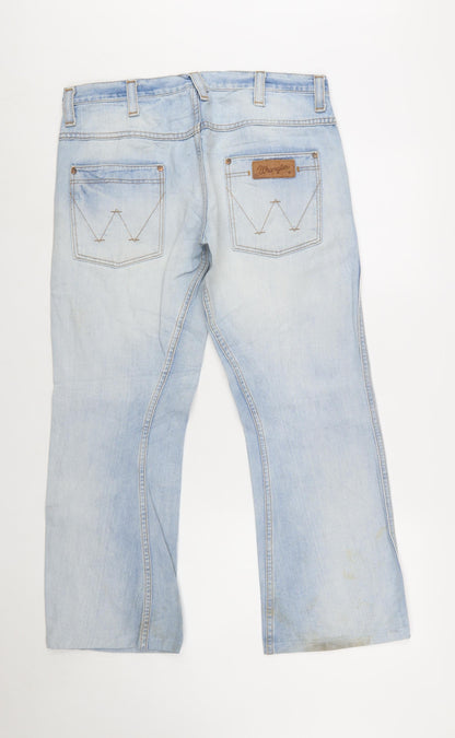 Wrangler Men's Blue Light Wash Straight Jeans W31 L32