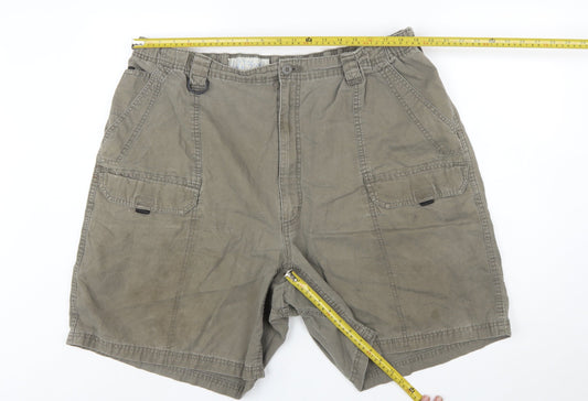 Wrangler Men's Beige Cargo Shorts Size 48 Cotton Casual Workwear