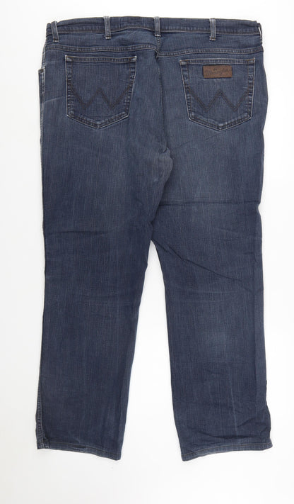 Wrangler Men's Blue Texas Stretch Straight Jeans W42 L34