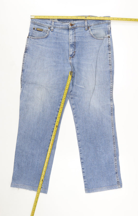 Wrangler Men's Blue Texas Stretch Denim Jeans W36 L30 Regular Fit