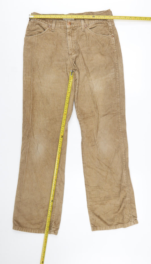 Wrangler Men's Beige Corduroy Chino Trousers 31x32