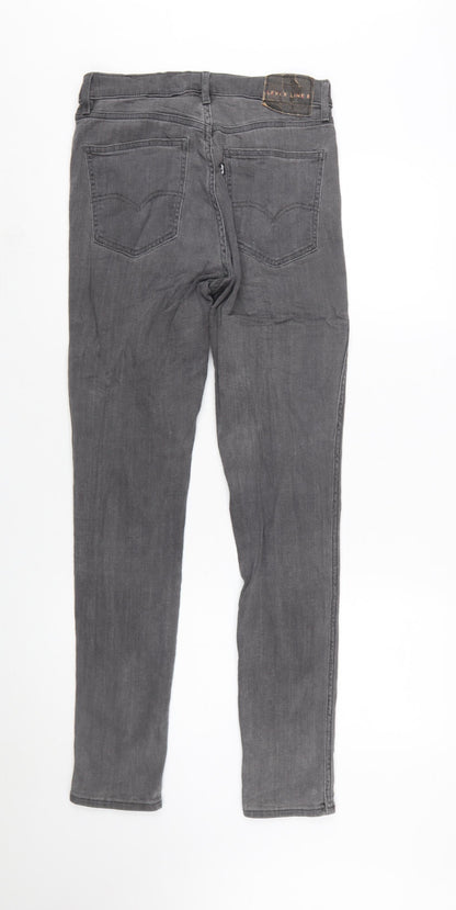 Levi's Women's Grey Skinny Denim Jeans Size 10 Regular Mid Rise