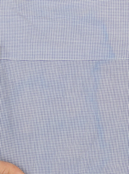 Tommy Hilfiger Men's Blue Check Button-Down XL Cotton Shirt