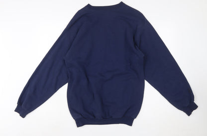 Disneyland Hanes Women's Navy Sweatshirt Medium 2013 Mickey Design