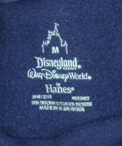 Disneyland Hanes Women's Navy Sweatshirt Medium 2013 Mickey Design