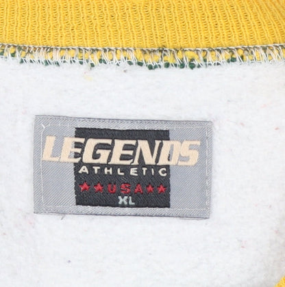Legends Athletic Unisex Kids Grey Packers Pullover Sweatshirt XL Vintage