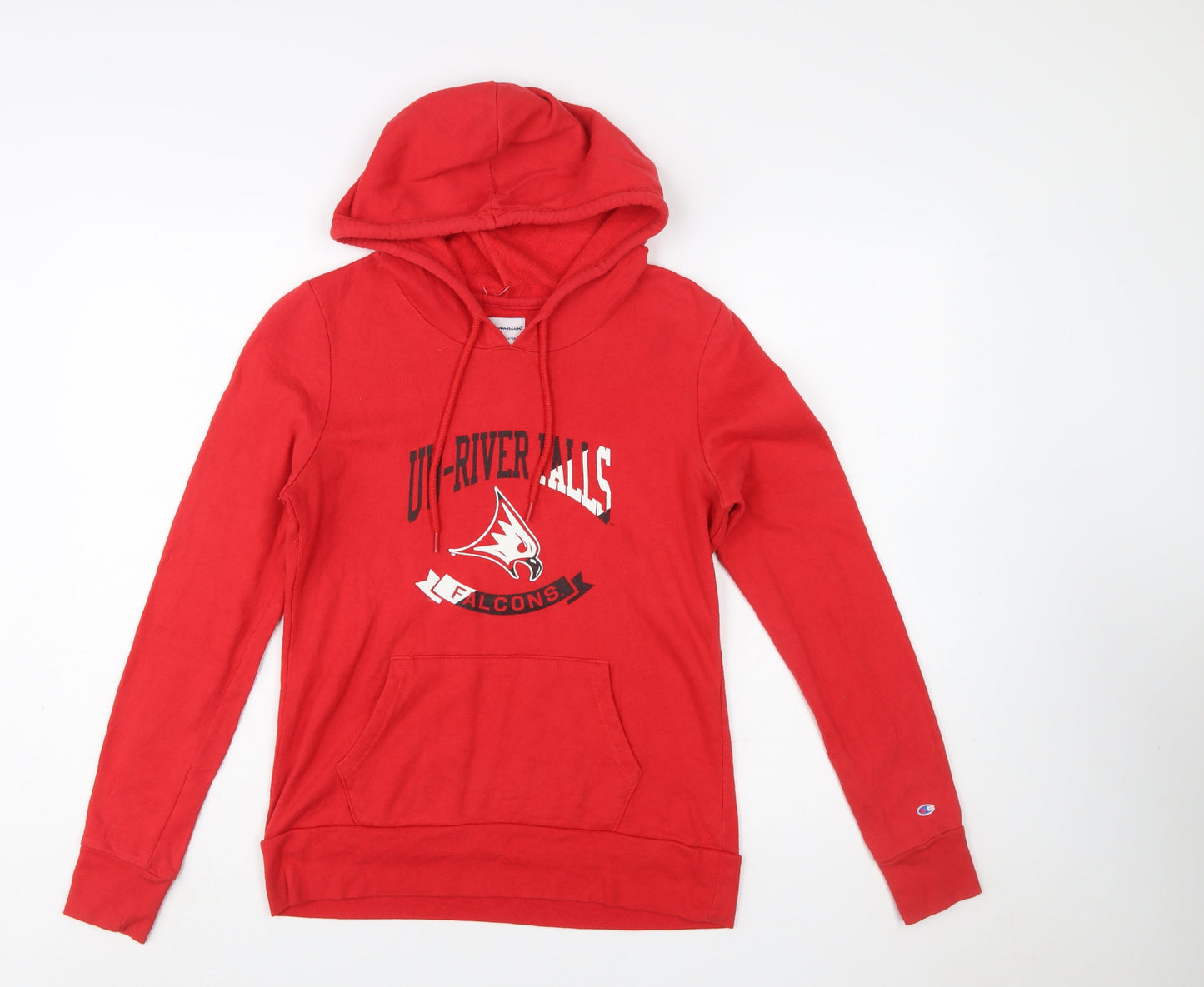 Champion Women's Red Pullover Hoodie Small UT-River Falls Falcons