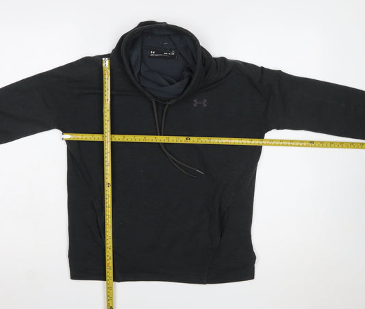 Under Armour Womens Black Small Pullover Hoodie Loose Fit Lightweight