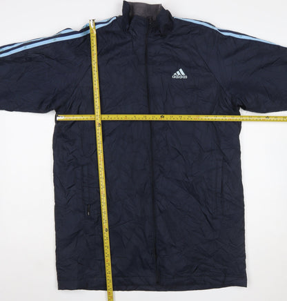 Adidas Mens Navy Blue Clima365 Lightweight Full Zip Sports Jacket Size L