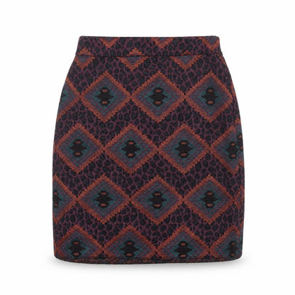Dunnes Women’s Multicoloured Size 8 Geometric Knit Pencil Skirt