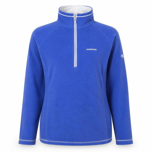 Craghoppers Women Blue Size 12 Fleece 1/2 Zip Lightweight Active Jacket