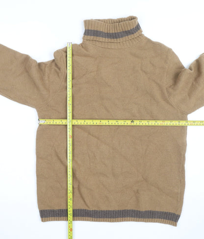 Dicapri by Cele Women’s Beige Roll Neck Wool Blend Jumper XL