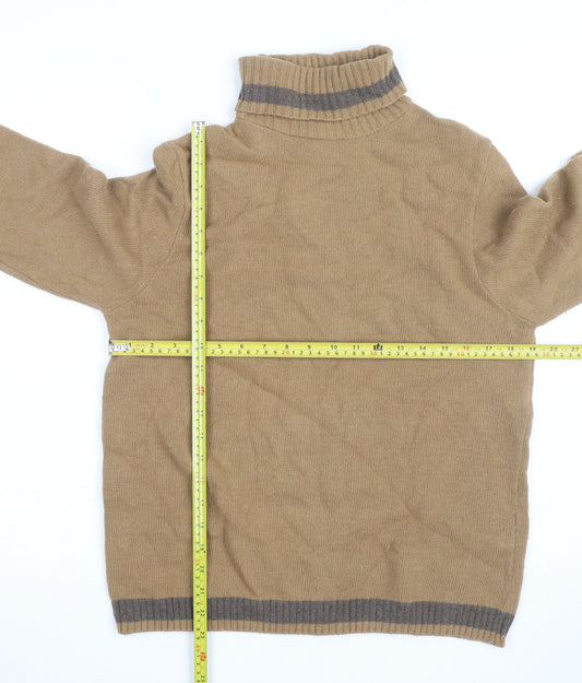 Dicapri by Cele Women’s Beige Roll Neck Wool Blend Jumper XL