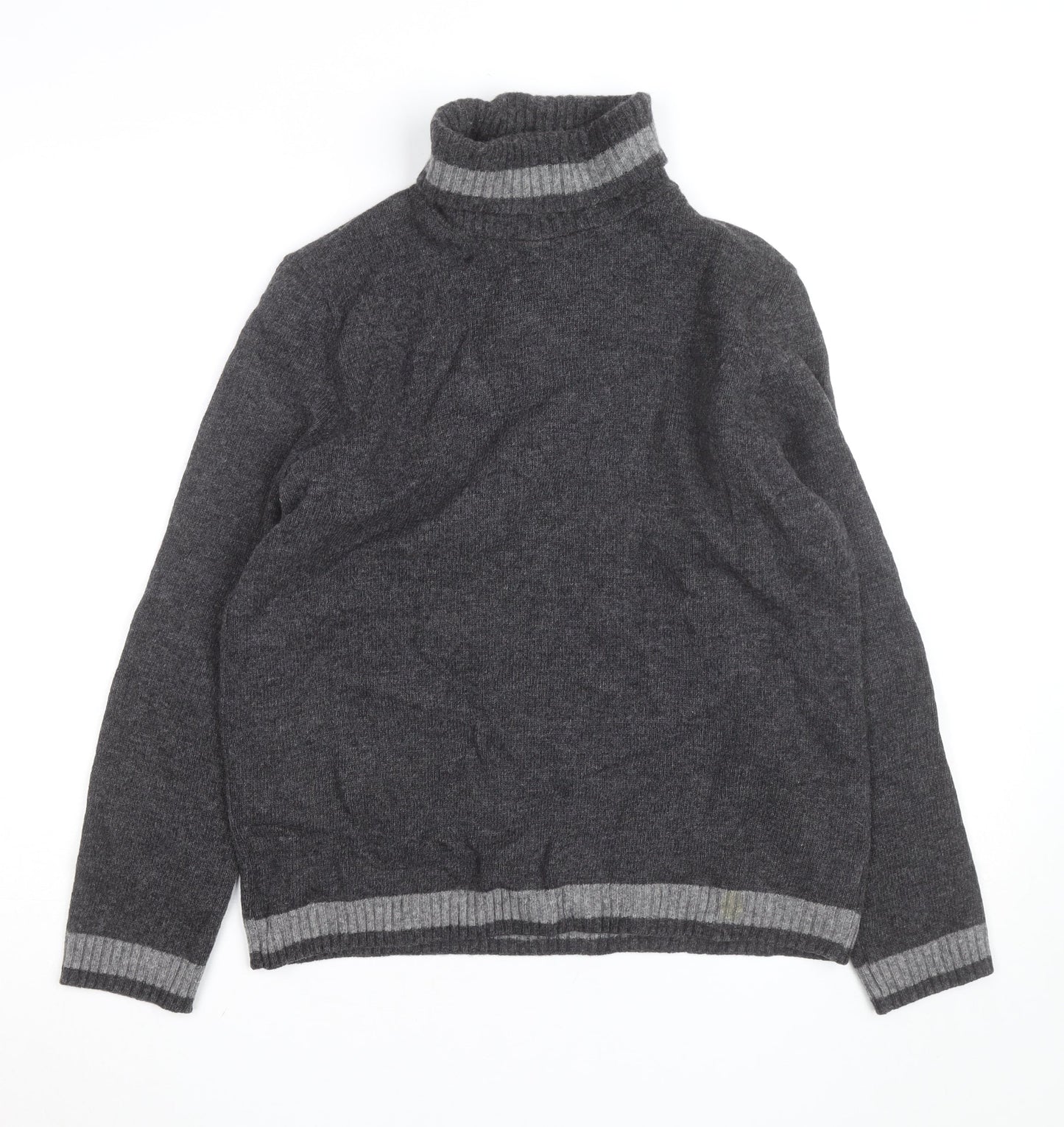 Dicapri By Cele Women's Grey Roll Neck Wool Blend Jumper XL